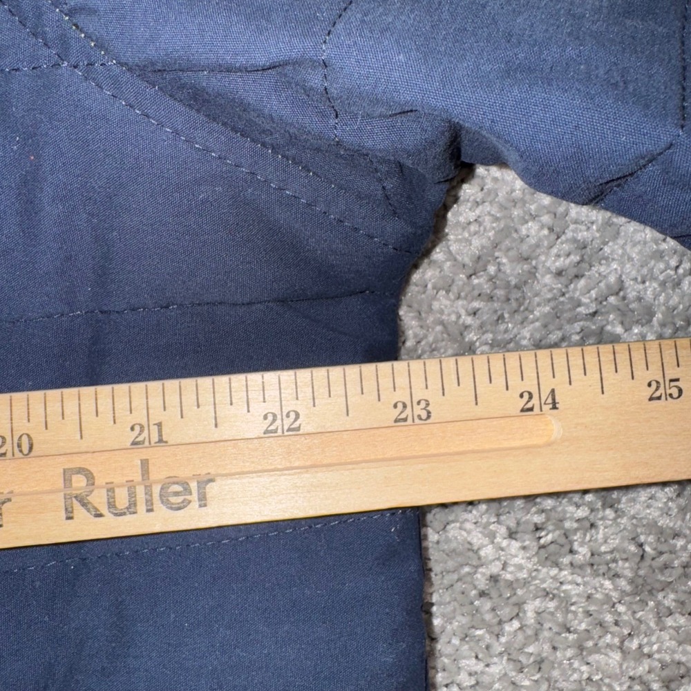 Tailor Vintage Mens Navy Quilted Snap Front Shirt Jacket AIROTEC Luxe Large NEW - Picture 7 of 11